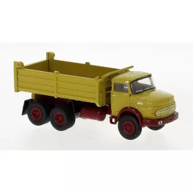   Brekina 81152 Mercedes-Benz LAK 2624 billencs 1970, sötétsárga/bordó (H0)