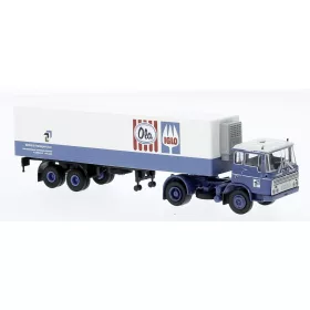   Brekina 85290 DAF FT 2600 nyergesvontató 1962, hűtődobozos félpótkocsival, Iglo-Ola (NL) (H0)