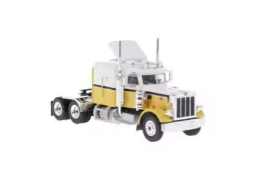 Brekina 85717 Peterbilt 359 nyergesvontató 1973, fehér/sárga (H0)