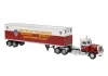 Brekina 85721 Peterbilt 359 nyergesvontató, dobozos félpótkocsival - FDNY (H0)