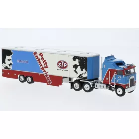   Brekina 85736 Kenworth K 100 Aerodyne nyergesvontató, STP Racing, 1980 (H0)