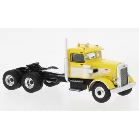   Brekina 85753 Peterbilt 281 nyergesvontató 1955, sárga/fehér (H0)