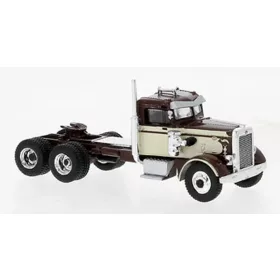   Brekina 85757 Peterbilt 281 nyergesvontató 1955, barna/csontszín (H0)