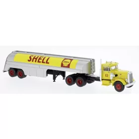   Brekina 85762 Peterbilt 281 nyergesvontató 1955, tanker Shell (H0)