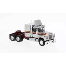   Brekina 85806 Mack RS 700 nyergesvontató 1966, metál színben - ezüst/bordó (H0)