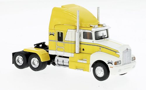 Brekina 85927 Kenworth T 600, sárga/fehér, 1984 (H0)