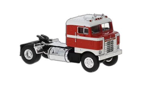 Brekina 85956 Kenworth Bullnose nyergesvontató, piros/fehér, 1950 (H0)