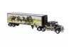 Brekina 86255 Kenworth W900 nyergesvontató, dobozos félpótkocsival (H0)