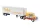 Brekina 86256 Kenworth W900 nyergesvontató, dobozos félpótkocsival - Monfort (H0)