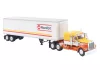 Brekina 86257 Kenworth W900 nyergesvontató, dobozos félpótkocsival - Monfort (H0)