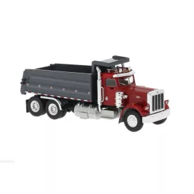   Brekina 86290 Peterbilt 359 billencs, piros/sötétszürke (H0)