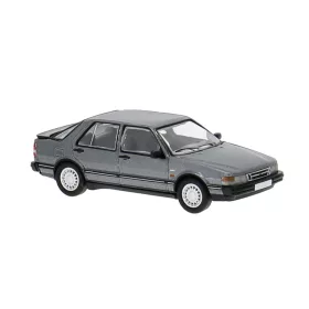 Brekina 870189 Saab 9000 CC, metál sötétszürke (H0)