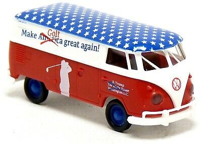 Brekina 90958 Volkswagen Transporter T1b dobozos 1960, Make Golf great again! (H0)