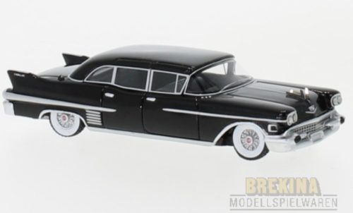 Brekina BOS87615 Cadillac Fleetwood 75 Limousine 1958, fekete (H0)