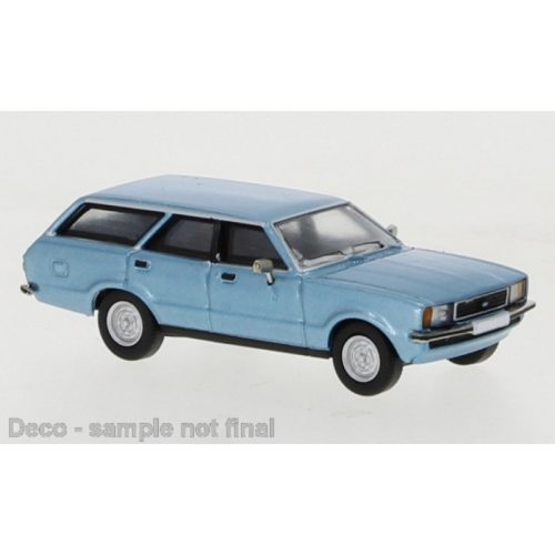 Brekina PCX870153 Ford Taunus TC 2 Turnier 1976, metálkék (H0)