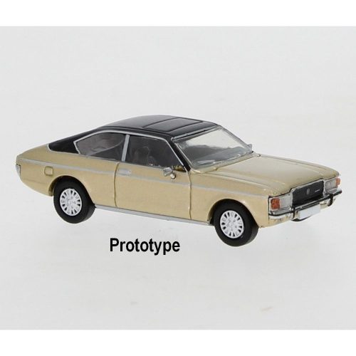 Brekina PCX870337 Ford Granada MK I Coupe 1974, arany/matt fekete (H0)