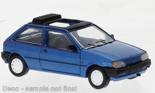 Brekina PCX870460 Ford Fiesta MK III Calypso 1989, nyitott vászontetővel, kék (H0)