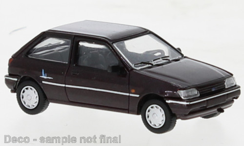 Brekina PCX870463 Ford Fiesta MK III Chianti 1993, metál színben - sötétlila (H0)