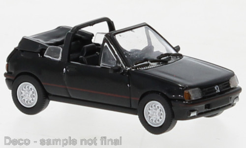 Brekina PCX870503 Peugeot 205 Cabriolet 1986, fekete (H0)