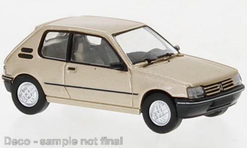 Brekina PCX870507 Peugeot 205 1984, metál színben - bézs (H0)