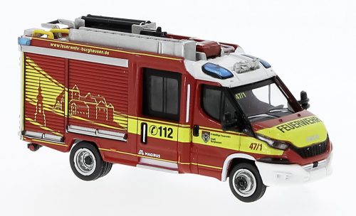 Brekina PCX870549 Magirus Daily MLF, Feuerwehr Burghausen, 2021 (H0)
