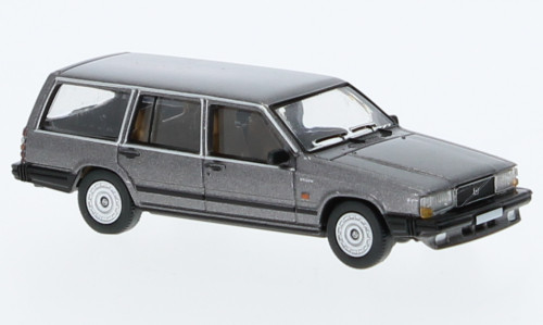 Brekina PCX870665 Volvo 740 Kombi 1985, metál színben - sötétszürke (H0)