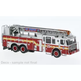   Brekina PCX870690 Ferrara Ultra Ladder 29 (Port Morris) 2013, FDNY - Bronx, amerikai tűzoltóautó (H0)