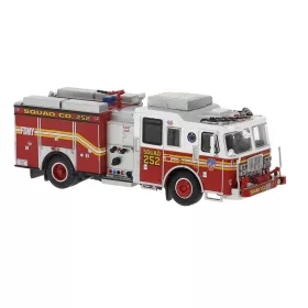   Brekina PCX870843 Seagrave Attacker FDNY - Brooklyn, amerikai tűzoltóautó (H0)