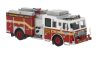 Brekina PCX870844 Seagrave Attacker FDNY - Queens, amerikai tűzoltóautó (H0)
