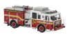 Brekina PCX870845 Seagrave Attacker FDNY - Queens, amerikai tűzoltóautó (H0)
