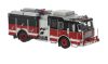 Brekina PCX870846 Seagrave Attacker amerikai tűzoltóautó, fekete/piros (H0)