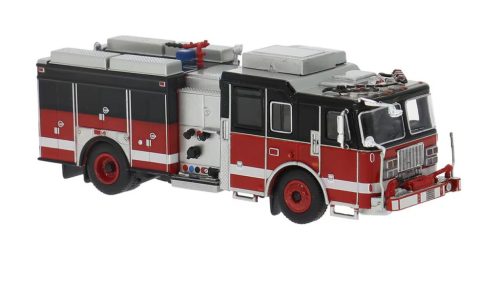 Brekina PCX870846 Seagrave Attacker amerikai tűzoltóautó, fekete/piros (H0)