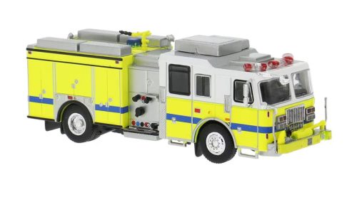 Brekina PCX870847 Seagrave Attacker amerikai tűzoltóautó, sárga/fehér (H0)