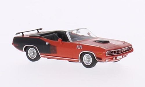 Brekina RIK38383 Plymouth HEMI Cuda Convertible 1971, piros (H0)