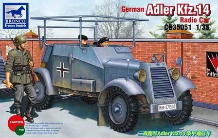 Bronco CB35051 German Adler Kfz. 14 Radio Car 1/35 harcjármű makett