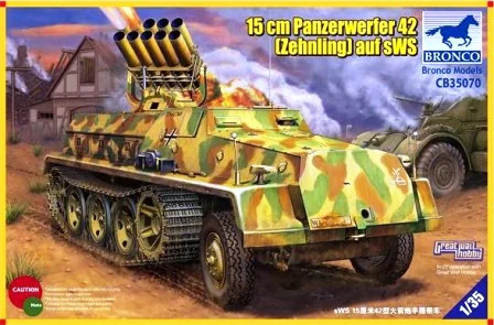 Bronco 35070 Panzerwerfer 42 15cm (Zehning) auf sWS 1/35 harcjármű makett