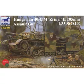   Bronco Models CB35036 Hungarian 40/43M 'Zrinyi' II 105mm rohamlöveg 1/35 harckocsi makett