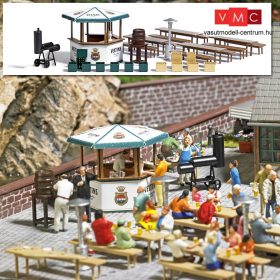 Busch 1048 Éttermi kerthelyiség kiegészítőkkel - Veltins (H0)