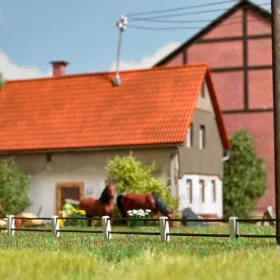 Busch 1123 Betonoszlopos korlát,  50 cm hosszú (H0)
