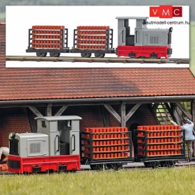 Busch 12014 Gazdasági vasút kezdőkészlet (GV): Gmeinder 15/18 dízelmozdony 2 db lóréval 