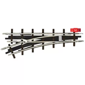 Busch 12341 Gazdasági vasút: balos váltó, R175 mm, 22,5°, 66,6 mm (H0f)