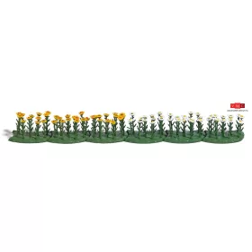 Busch 1243 Margaréták, 70 db - Kész modell (H0)