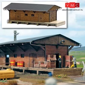 Busch 1421 Raktárépület, valódi fából (H0)