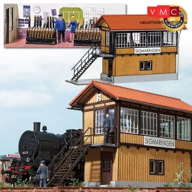 Busch 1425 Váltóállító központ, valódi fából (H0)