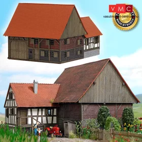 Busch 1503 Favázas parasztház, valódi fából (Mennwangen) (H0)