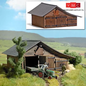 Busch 1508 Pajtaépület, valódi fából (H0)