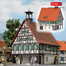 Busch 1598 Favázas városháza - Buscheide, valódi fából (H0)