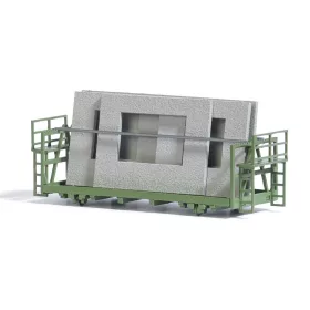 Busch 1848 Házgyári elemszállító kocsi (H0)