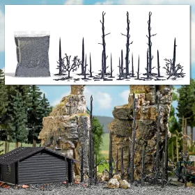 Busch 1854 Leégett erdő, erdőtűz pusztítása után (H0)