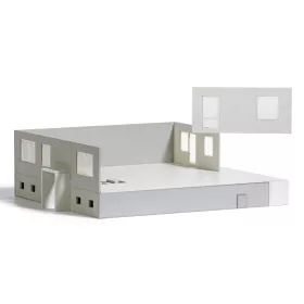   Busch 1925 Lakótelepi tömbház WBS 70, építés alatt (H0) - LC